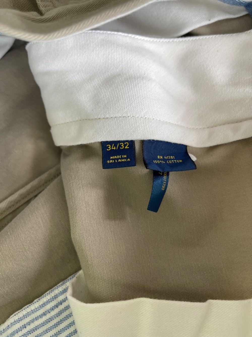 Polo Ralph Lauren Chino Pants Khaki Classic Fit Mens Size 34x32 NWT - Picture 11 of 12